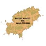 Map from Ibiza showing the region of the ibiza routeplan full island routes