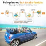 Flexible Ibiza road trip itinerary showing how the Ibiza Routeplan lets you explore stops at your own pace
