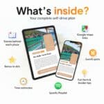 Overview of what is included in the Ibiza Routeplan self-drive guide with maps, tips and recommended stops