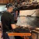 Traditional Ibiza restaurant with open grill